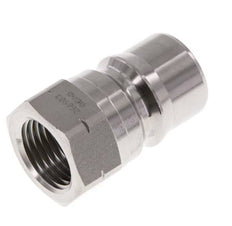 Stainless Steel DN 12.5 Hydraulic Coupling Plug 1/2 inch Female NPT Threads ISO 7241-1 B D 23.5mm