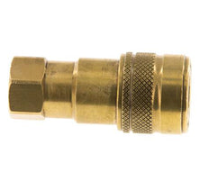 Brass DN 5 Hydraulic Coupling Socket G 1/8 inch Female Threads ISO 7241-1 B D 10.9mm