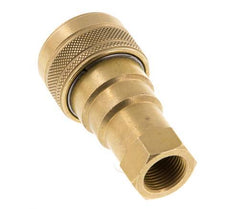 Brass DN 10 Hydraulic Coupling Socket G 3/8 inch Female Threads ISO 7241-1 B D 19.1mm