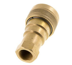 Brass DN 10 Hydraulic Coupling Socket G 3/8 inch Female Threads ISO 7241-1 B D 19.1mm