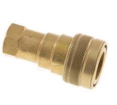 Brass DN 10 Hydraulic Coupling Socket G 3/8 inch Female Threads ISO 7241-1 B D 19.1mm