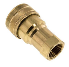 Brass DN 25 Hydraulic Coupling Socket G 1 inch Female Threads ISO 7241-1 B D 37.8mm
