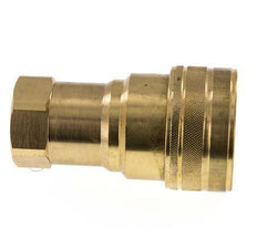 Brass DN 25 Hydraulic Coupling Socket G 1 inch Female Threads ISO 7241-1 B D 37.8mm