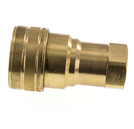 Brass DN 50 Hydraulic Coupling Socket G 2 inch Female Threads ISO 7241-1 B D 63.2mm