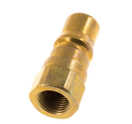 Brass DN 5 Hydraulic Coupling Plug G 1/8 inch Female Threads ISO 7241-1 B D 10.9mm