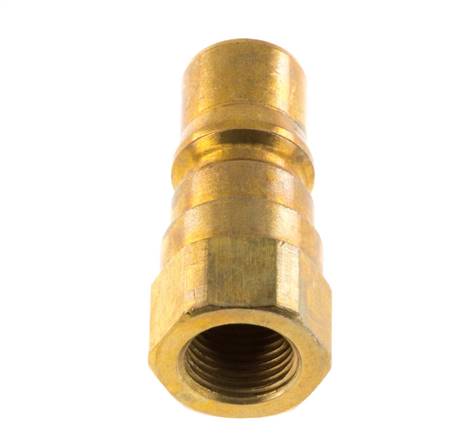 Brass DN 5 Hydraulic Coupling Plug G 1/8 inch Female Threads ISO 7241-1 B D 10.9mm