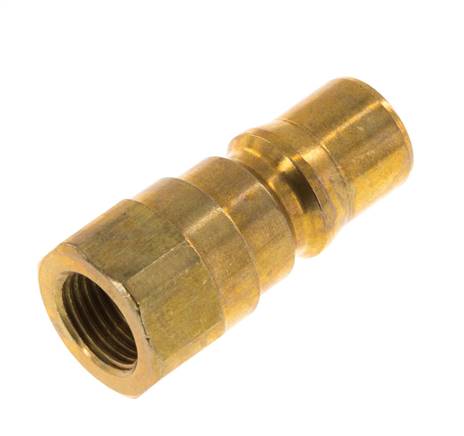Brass DN 5 Hydraulic Coupling Plug G 1/8 inch Female Threads ISO 7241-1 B D 10.9mm