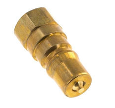 Brass DN 5 Hydraulic Coupling Plug G 1/8 inch Female Threads ISO 7241-1 B D 10.9mm