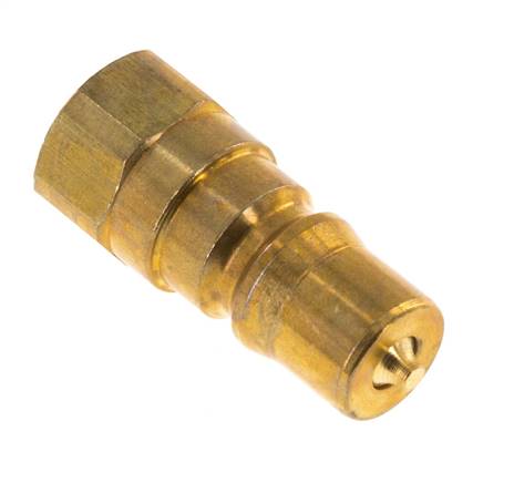 Brass DN 5 Hydraulic Coupling Plug G 1/8 inch Female Threads ISO 7241-1 B D 10.9mm