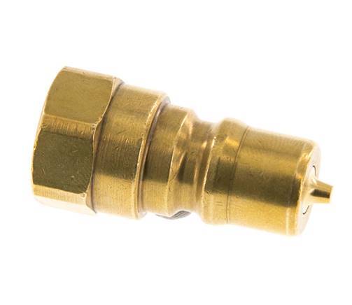 Brass DN 6.3 Hydraulic Coupling Plug G 1/4 inch Female Threads ISO 7241-1 B D 14.2mm