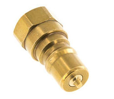 Brass DN 6.3 Hydraulic Coupling Plug G 1/4 inch Female Threads ISO 7241-1 B D 14.2mm