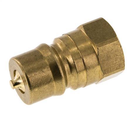 Brass DN 12.5 Hydraulic Coupling Plug G 1/2 inch Female Threads ISO 7241-1 B D 23.5mm