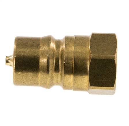 Brass DN 12.5 Hydraulic Coupling Plug G 1/2 inch Female Threads ISO 7241-1 B D 23.5mm