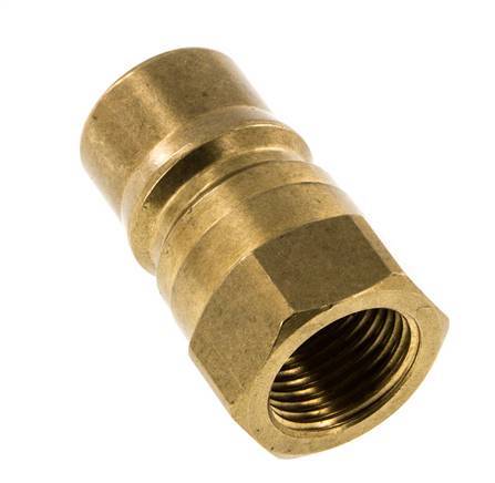 Brass DN 12.5 Hydraulic Coupling Plug G 1/2 inch Female Threads ISO 7241-1 B D 23.5mm