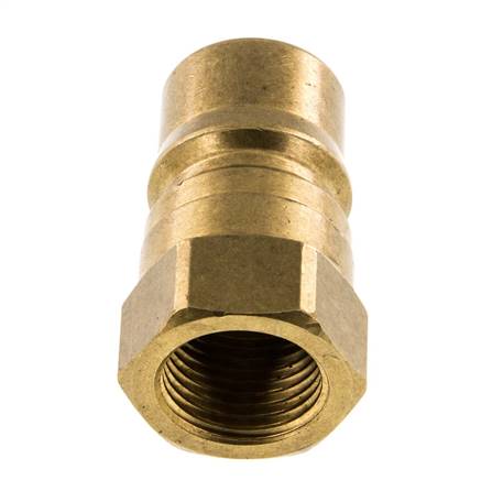 Brass DN 12.5 Hydraulic Coupling Plug G 1/2 inch Female Threads ISO 7241-1 B D 23.5mm