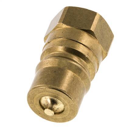 Brass DN 12.5 Hydraulic Coupling Plug G 1/2 inch Female Threads ISO 7241-1 B D 23.5mm