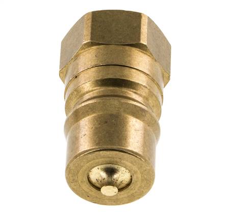 Brass DN 12.5 Hydraulic Coupling Plug G 1/2 inch Female Threads ISO 7241-1 B D 23.5mm