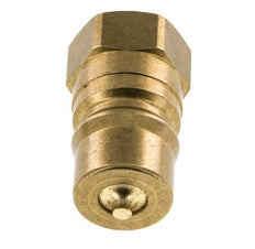 Brass DN 12.5 Hydraulic Coupling Plug G 1/2 inch Female Threads ISO 7241-1 B D 23.5mm