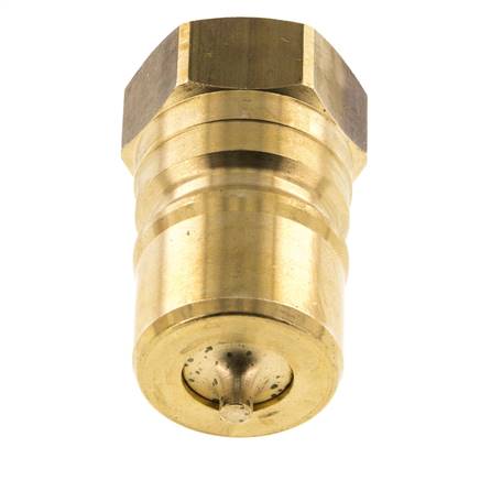 Brass DN 20 Hydraulic Coupling Plug G 3/4 inch Female Threads ISO 7241-1 B D 31.4mm