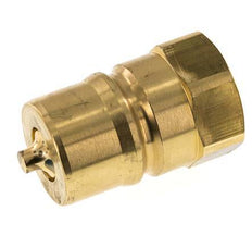 Brass DN 25 Hydraulic Coupling Plug G 1 inch Female Threads ISO 7241-1 B D 37.8mm