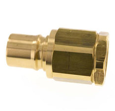 Brass DN 50 Hydraulic Coupling Plug G 2 inch Female Threads ISO 7241-1 B D 63.2mm