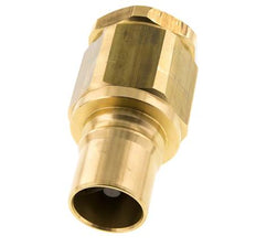 Brass DN 50 Hydraulic Coupling Plug G 2 inch Female Threads ISO 7241-1 B D 63.2mm