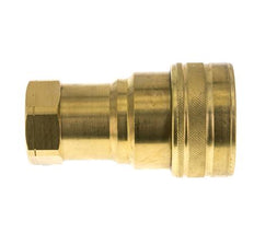 Brass DN 50 Hydraulic Coupling Socket 2 inch Female NPT Threads ISO 7241-1 B D 63.2mm