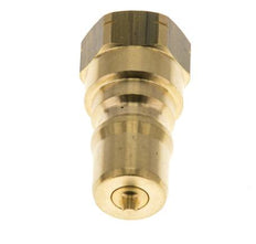 Brass DN 6.3 Hydraulic Coupling Plug 1/4 inch Female NPT Threads ISO 7241-1 B D 14.2mm