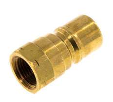 Brass DN 10 Hydraulic Coupling Plug 3/8 inch Female NPT Threads ISO 7241-1 B D 19.1mm