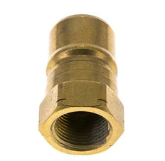 Brass DN 20 Hydraulic Coupling Plug 3/4 inch Female NPT Threads ISO 7241-1 B D 31.4mm