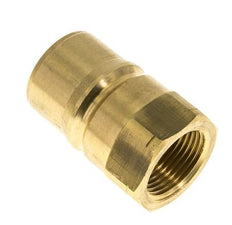 Brass DN 25 Hydraulic Coupling Plug 1 inch Female NPT Threads ISO 7241-1 B D 37.8mm