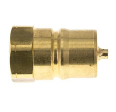 Brass DN 40 Hydraulic Coupling Plug 1 1/4 inch Female NPT Threads ISO 7241-1 B D 44.5mm