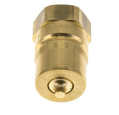 Brass DN 25 Hydraulic Coupling Plug 1 inch Female NPT Threads ISO 7241-1 B D 37.8mm