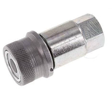 Steel DN 4 Flat Face Hydraulic Socket G 1/8 inch Female Threads D 13.5mm