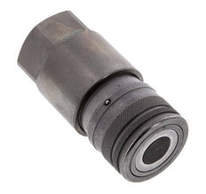 Steel DN 12.5 Flat Face Hydraulic Socket G 3/4 inch Female Threads ISO 16028 D 24.5mm
