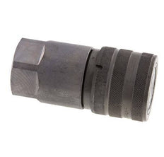 Steel DN 19 Flat Face Hydraulic Socket G 1 inch Female Threads ISO 16028 D 30mm