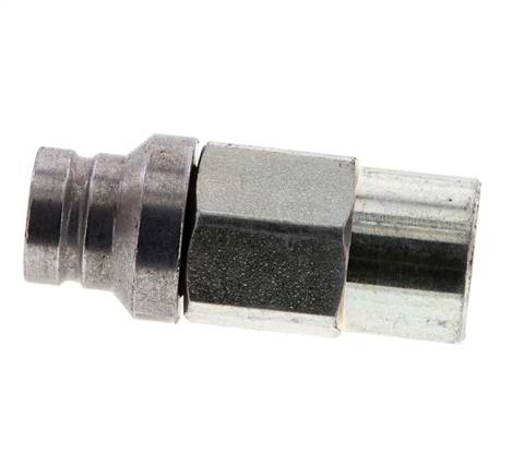 Steel DN 40 Flat Face Hydraulic Socket G 2 inch Female Threads D 72.9mm