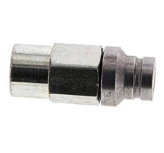 Steel DN 4 Flat Face Hydraulic Plug G 1/8 inch Female Threads D 13.5mm