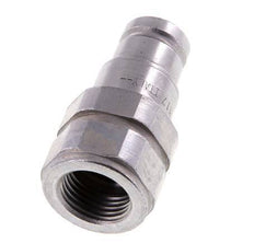Steel DN 10 Flat Face Hydraulic Plug G 1/2 inch Female Threads ISO 16028 D 19.7mm