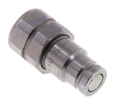 Steel DN 10 Flat Face Hydraulic Plug G 1/2 inch Female Threads ISO 16028 D 19.7mm