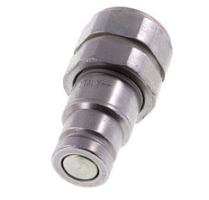 Steel DN 10 Flat Face Hydraulic Plug G 1/2 inch Female Threads ISO 16028 D 19.7mm