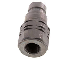 Steel DN 12.5 Flat Face Hydraulic Plug G 1/2 inch Female Threads ISO 16028 D 24.5mm