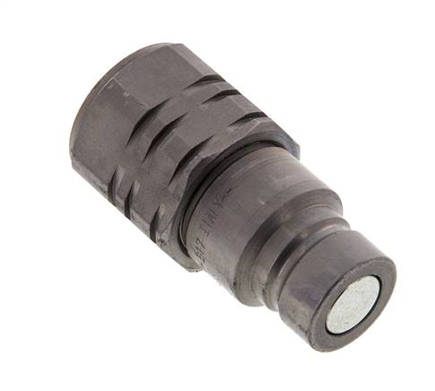 Steel DN 12.5 Flat Face Hydraulic Plug G 1/2 inch Female Threads ISO 16028 D 24.5mm