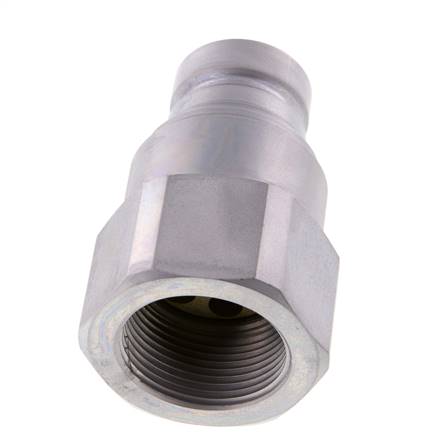 Steel DN 40 Flat Face Hydraulic Plug G 2 inch Female Threads D 72.9mm