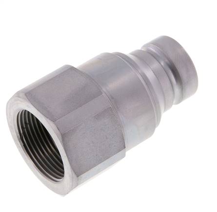 Steel DN 25 Flat Face Hydraulic Plug G 1 1/4 inch Female Threads ISO 16028 D 36mm