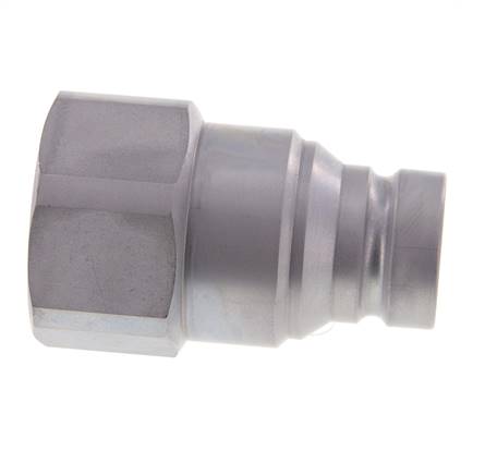 Steel DN 25 Flat Face Hydraulic Plug G 1 1/4 inch Female Threads ISO 16028 D 36mm