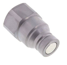 Steel DN 25 Flat Face Hydraulic Plug G 1 1/4 inch Female Threads ISO 16028 D 36mm