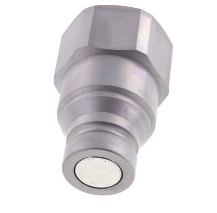 Steel DN 25 Flat Face Hydraulic Plug G 1 1/4 inch Female Threads ISO 16028 D 36mm