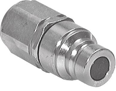 Steel DN 40 Flat Face Hydraulic Plug G 2 inch Female Threads ISO 16028 D 72.9mm