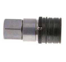 Steel DN 6.3 Flat Face Hydraulic Socket G 1/4 inch Female Threads ISO 16028 CEJN D 16.2mm